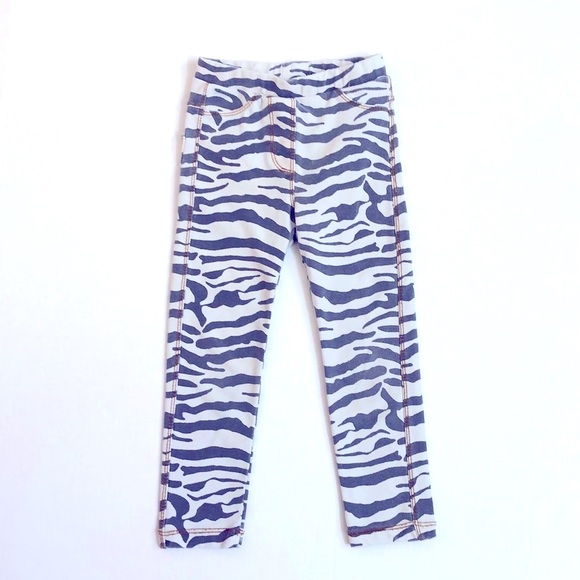 Zara Kids Zebra Print Jeggings, Size 5 - Picture 1 of 8